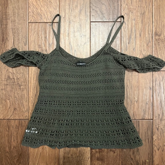 Express, knitted tank top with knitted sleeves- small - Picture 2 of 4